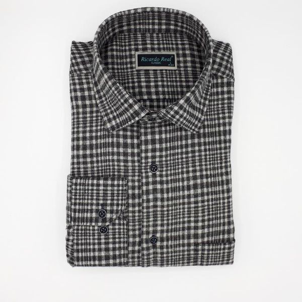 

quality flannel men dres shirt for winter, White;black