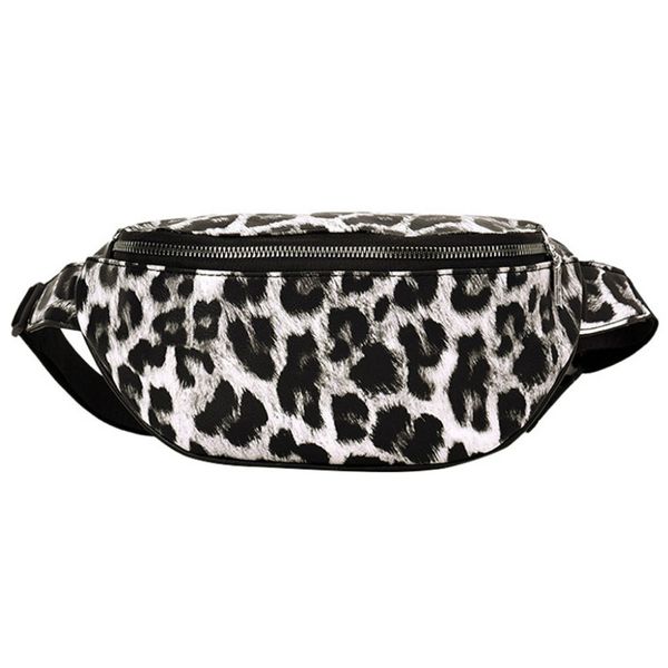 

new leopard print fanny pack fashion sport chest bag waist bags zipper pu leather fanny pack waist bag new women belt a1