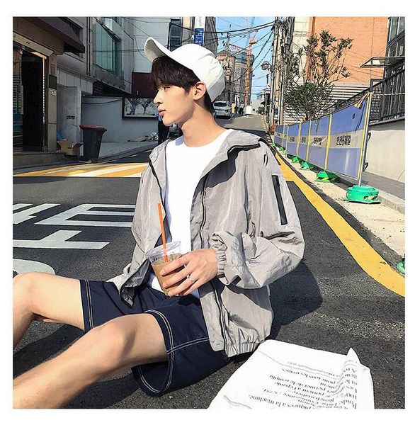 

jacket mens casual solid color hooded coat mens designer jacket fashion zipper pocket clothing mens long sleeve, Black;brown