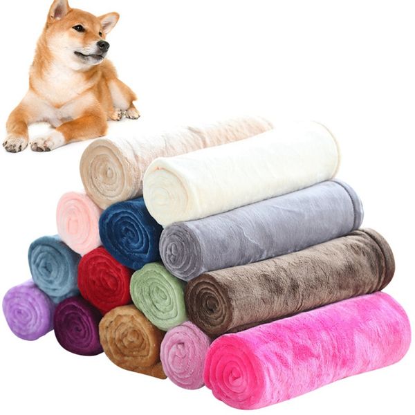 

pet drying towel ultra-absorbent dog bath towel pet flannel blanket cat dog sleep warm mattress easily clean supplies
