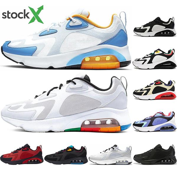 

200 rasta men's casual running shoes steam retro react 200s sneakers royal pulse women's training shoes size eur 36-45