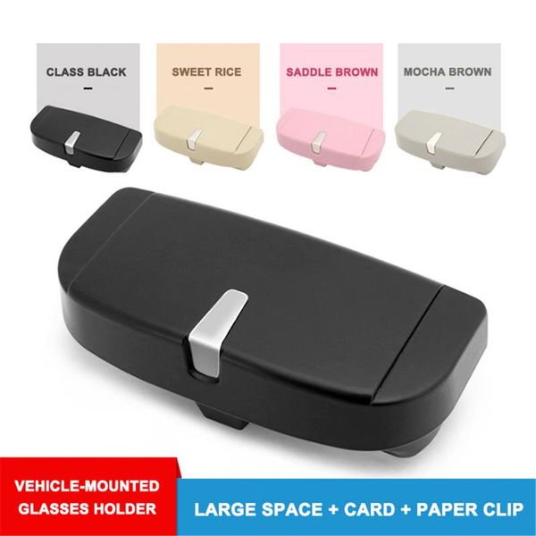 

auto car sunglasses clip ticket card clamp abs car glasses cases sun visor sunglasses holder accessories