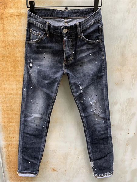 

mens designer jeans fashion distressed zipper ripped jeans mens designer skinny biker pants jeans de designer pour hommes, Blue