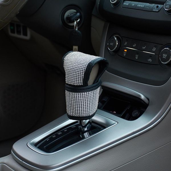 

car seat belt pads gear knob brake cover with diamond car interior cover decor