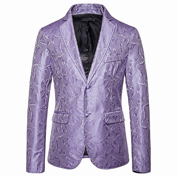 

mens blazer jacket smoking party prom wedding blazer men baroque hombre estampado mens fancy slim fit masculino, White;black