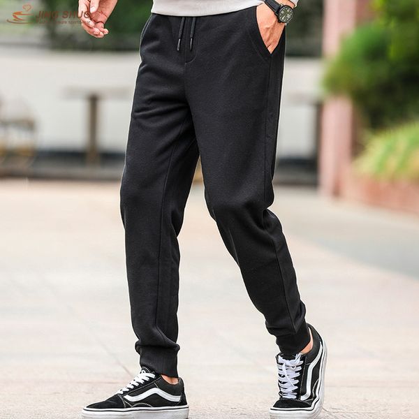 

бренд повседневные узкие брюки мужчины бегуны спортивные штаны тренажерные залы фитнес тренировки спортивные брюки бег хлопчатобумажные брюк, Black