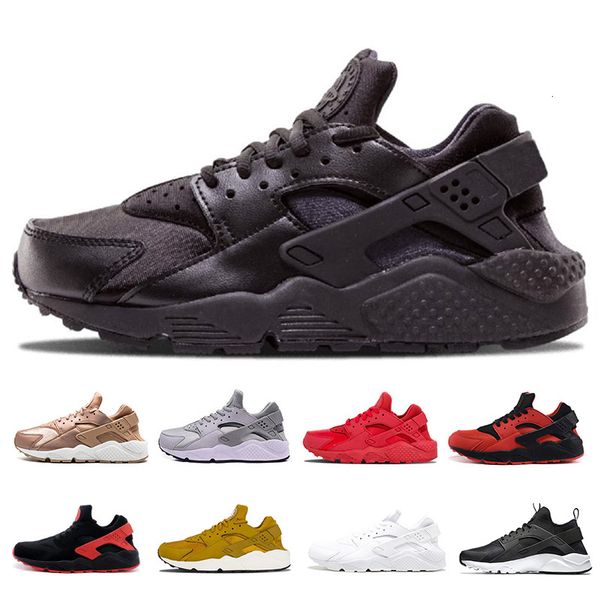 

4 1 0 36 45 . running men women classic triple black white red huarache breathable menstrainers designer shoes size -5
