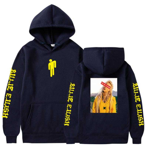 

new arrival 2020 billie eilish hoodie print boy/girl sweatshirt clothes harajuku casual hoodies streetwear sweatshirts, Black