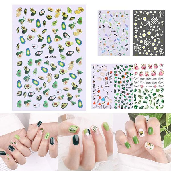 

nail art decorations adhesive stickers full wraps diy nails tips sheet drop smj, Silver;gold