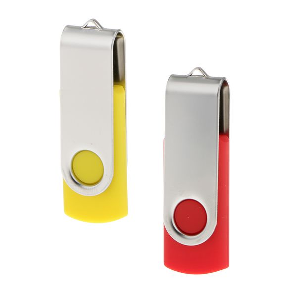 

yellow+red 4gb usb metal flash memory stick pen drive storage thumb u disk