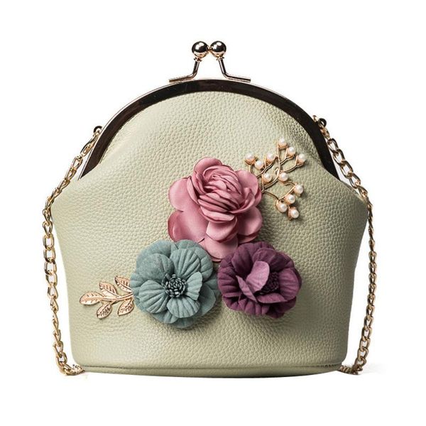 

sleeper #4005 women fashion handbag shoulder stereo flowers bag small tote ladies purse for women girl bolsa feminina da