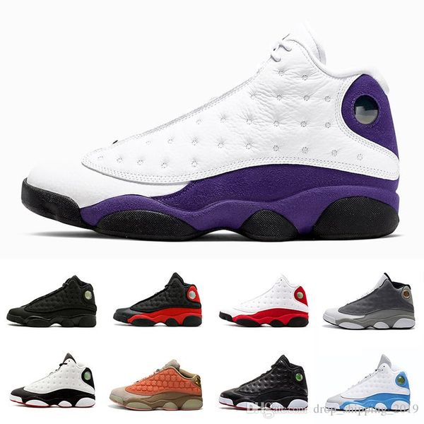 

lakers atmosphere grey 13 13s hyper royal gs bred men outdoor basketball shoes cap and gown 13s mens sports sneaker 41-47