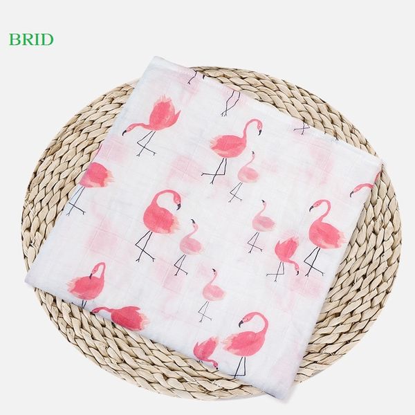 

baby produflamingo organic baby swaddle muslin bamboo cotton blanket diapers envelope for discharge newborns wrap bedding