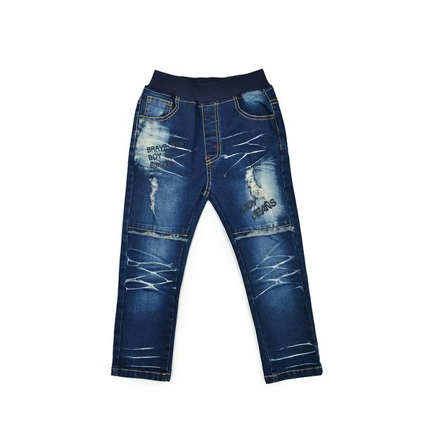 

children broken hole pants kids boy jean infantil fashion 2018 new denim pants drak blue fold cowboy trousers children clothing
