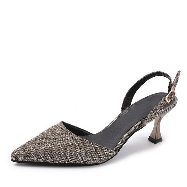 

nice new women pumps women pointed high heels summer casual heels shoes, Black