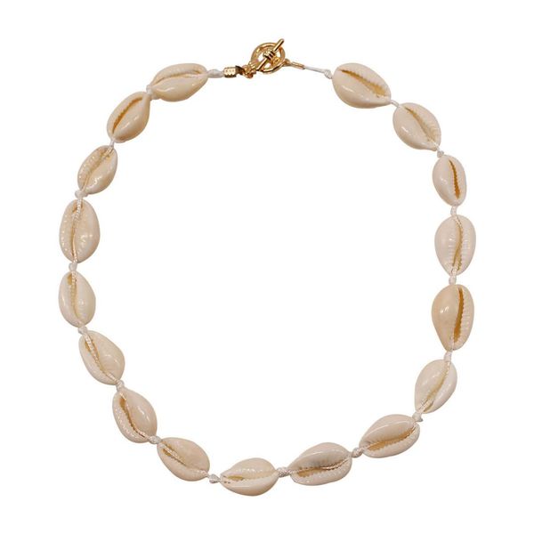 

bohemian jewelry shell choker necklace women fashion personality handmade rope chain shell necklace xl404, Golden;silver