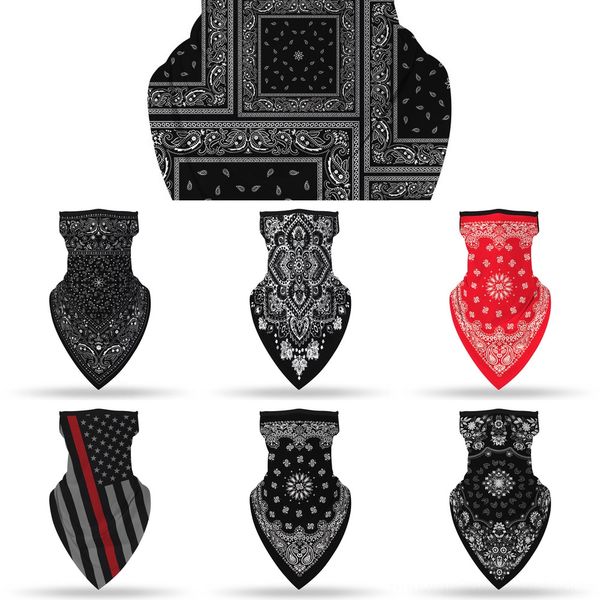 

ghslr skull scarf adults reusable cotton facemask washable tube outdoor headwear bandana sport mask face mondkapjes workout hiking, Black