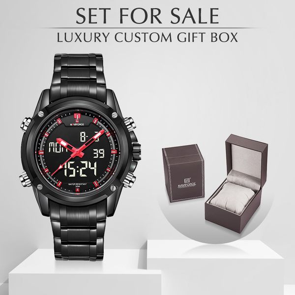 orologi naviforce marchio di lusso quarzo uomini guardano sport militari da uomo impermeabili con set box in vendita relogio maschilino di alta qualità