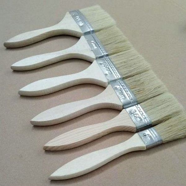 

nylon hair painting brush oil watercolor water powder propylene acrylic differeent size paint brushes school art supply