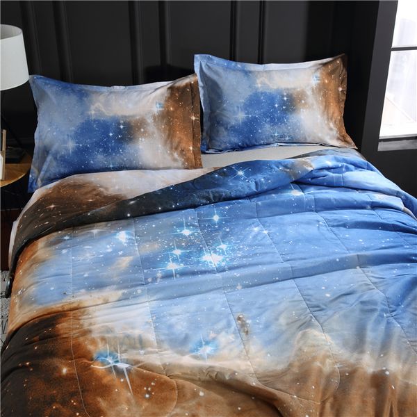 2019 Galaxy Planet 3d Printed Comforter Set Comforters And Pillow