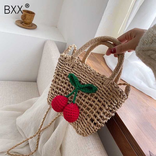 

bxx] straw bucket bags for women 2020 summer crossbody bag lady travel purses and handbags female shoulder messenger bag hl417