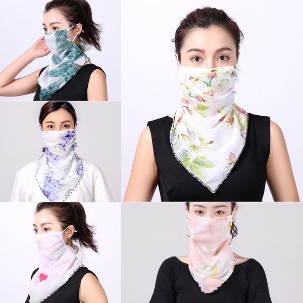 

4ywft shipping women scarf chiffon masks silk face handkerchief outdoor dust-proof sunshade mask scarf dust mask party masks, Black