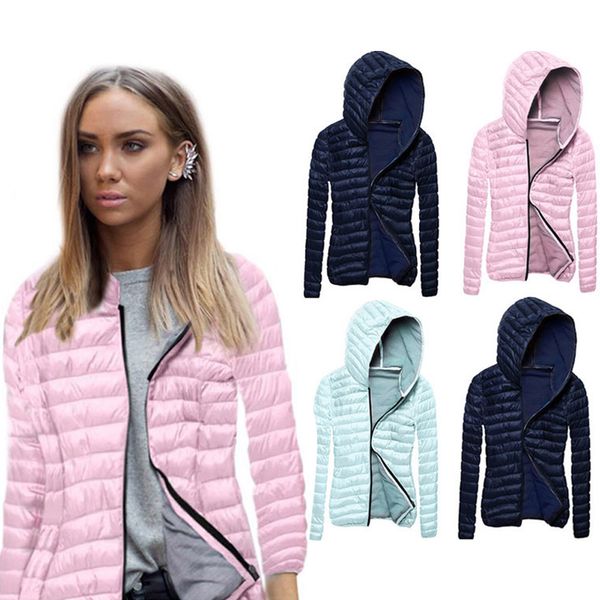 

droppshiping fashion winter women coat long sleeves solid color zipped outwear keep warm ladies girls casual jacket bfj55, Black;brown