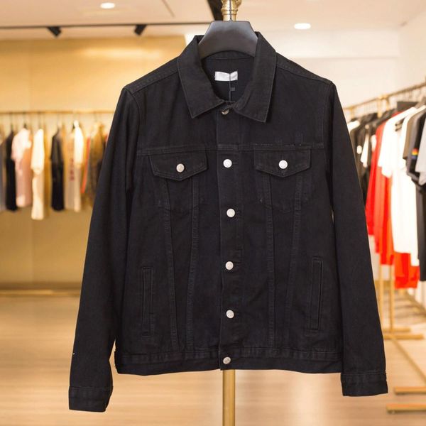 

19fw luxury european printed embroidered jeans jacket retro high street fashion men women couples designer jacket hfyyjk007, Black;brown