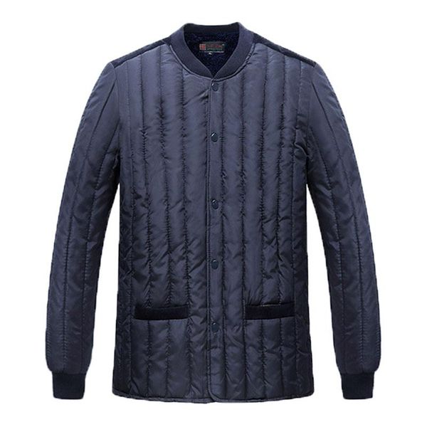 

2018 new cotton jacket warm parka winter autumn for men fleece padded coat mens fashion big size l-4xl casual outwear male, Black