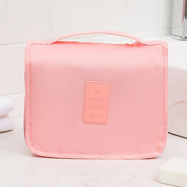 

foldable storage bag with hook cosmetic organizer portable travel wash bag waterproof oxford cloth toiletry pack makeup pouch
