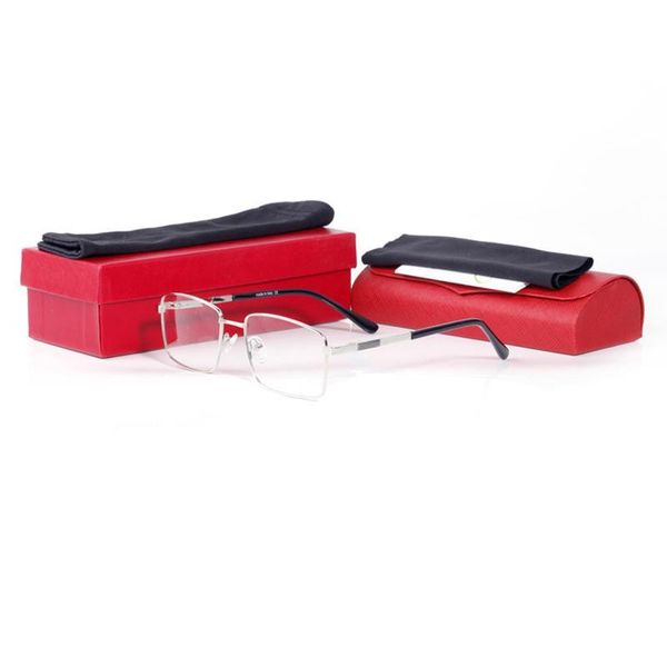 

2020 luxury designer men fashion sunglasses frames gafas de lujo solid gold frame glasses hardware hinges, Silver