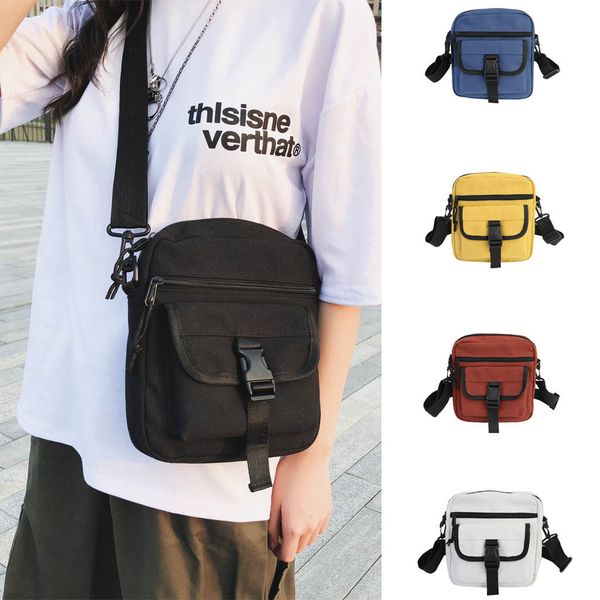 

5#women's fashion canvas pocket bag single shoulder bag slant sacoche femme tas wanita