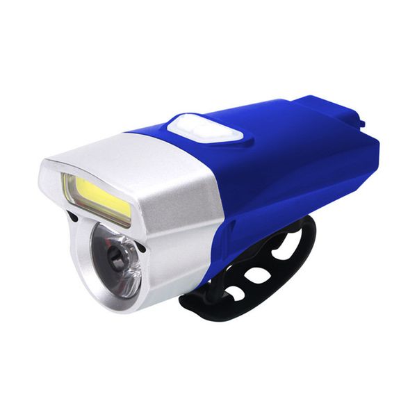 

cycling usb rechargeable bike light double lamp beads handlebar headlight bicycle led+cob 18650 waterproof high bright p40