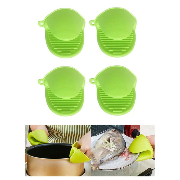 

4x mini mitts for instant pots, green