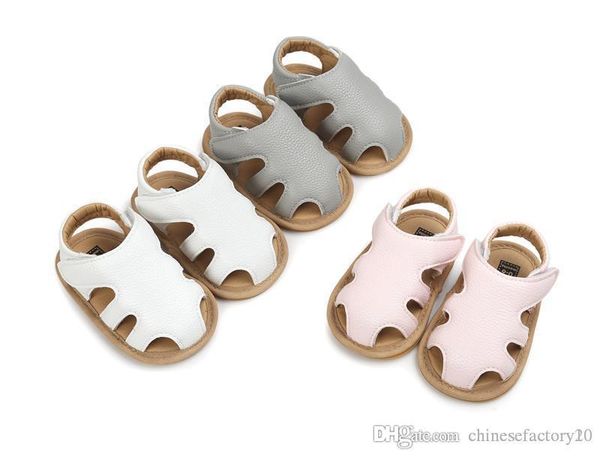 

baby buckle sandals rubber sole easy to put on infant summer shoes toddler soft sole good design, Black;red