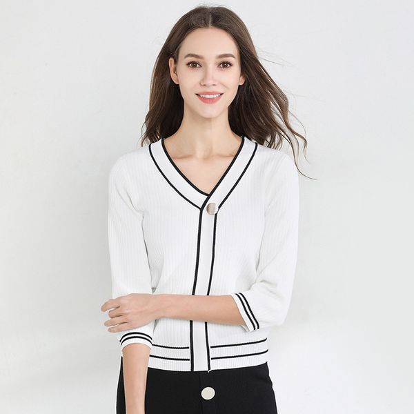 

2019. spring new pullovers women's wear, White;black