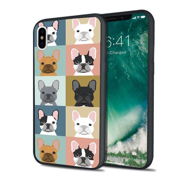 

capa bulldog frenchie phone case for iphone 11 pro xs max xr 8 7 6s plus 5s se 5 case black soft silicone tpu cover.