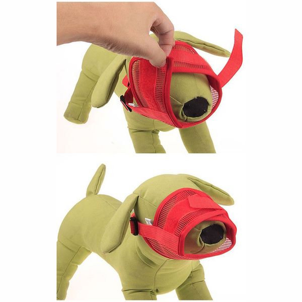 

1pc mesh breathable muzzles small large dog mouth muzzle anti bark bite chew dog training product pet dog adjustable mask