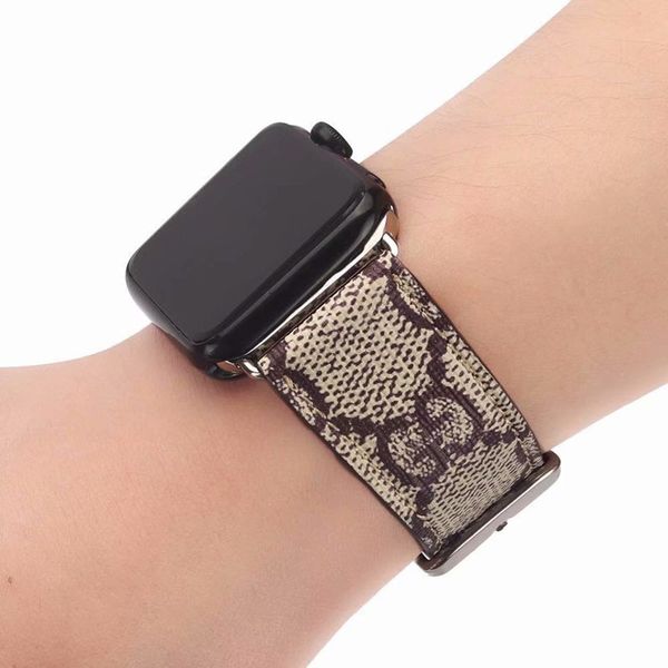 

For apple watch band luxury leather watchband iwatch for 38mm 42mm 40mm 44mm ize band leather port bracelet de igner wri tband