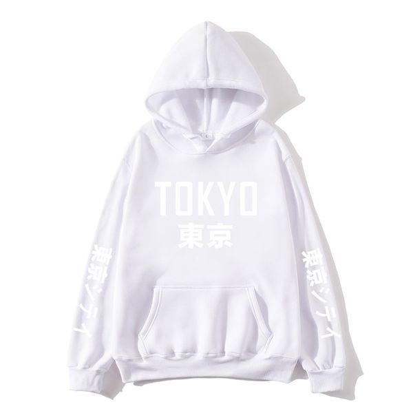 

2019 new arrival japan harajuku hoodies tokyo city suit sweatpants printing pullover sweatshirt hip hop streetwear hip hop, Black