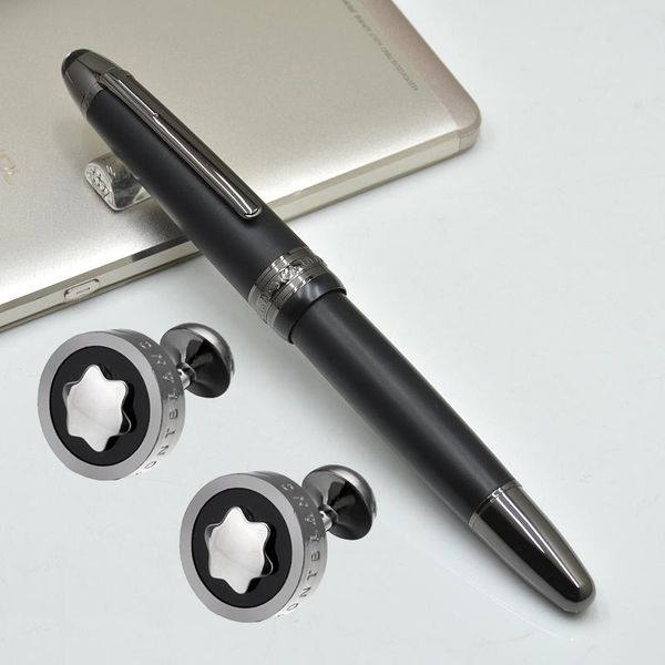 

luxury meistersteks 149 matte black classical fountain pen business office stationery write ink pens for gift and cufflinks, Silver