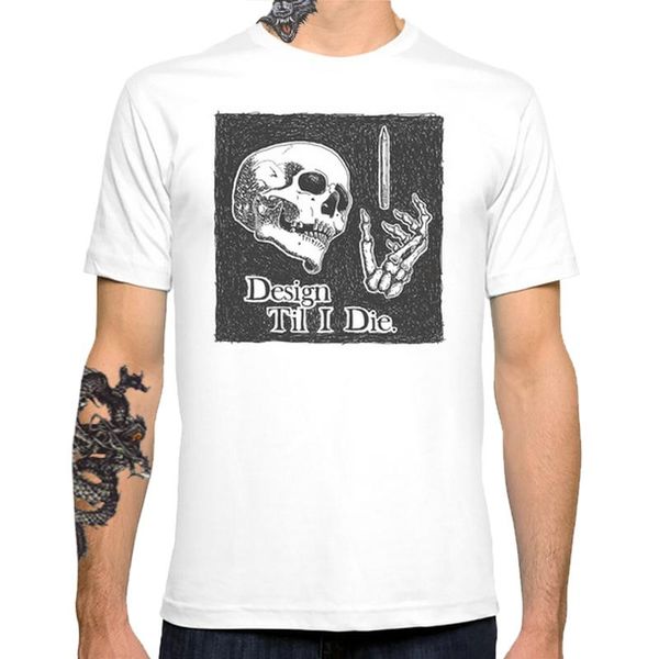 

til i die черепа новых людей футболки с коротким рукавом футболки хлопок футболки мужской одежды бесплатная доставка, White;black