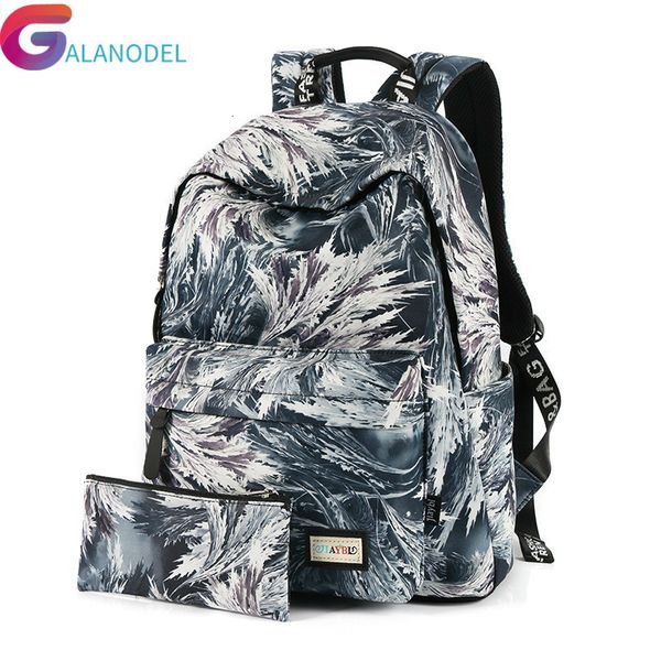 

casual children travel backpack fashion canvas lapbackpack school bags for teenagers boys girs animal prints school