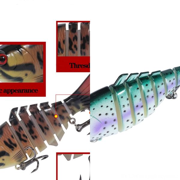 

fa1si double-sided luya shrimp wooden 10 box (10cm * 15.5g) thickened box grid translucent fishing bait