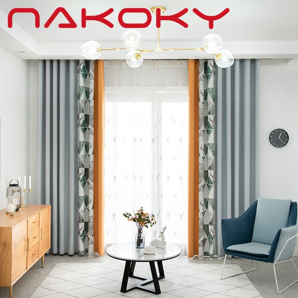 

new gray blackout curtains blinds simple european blackout curtains geometric solid color living room bedroom