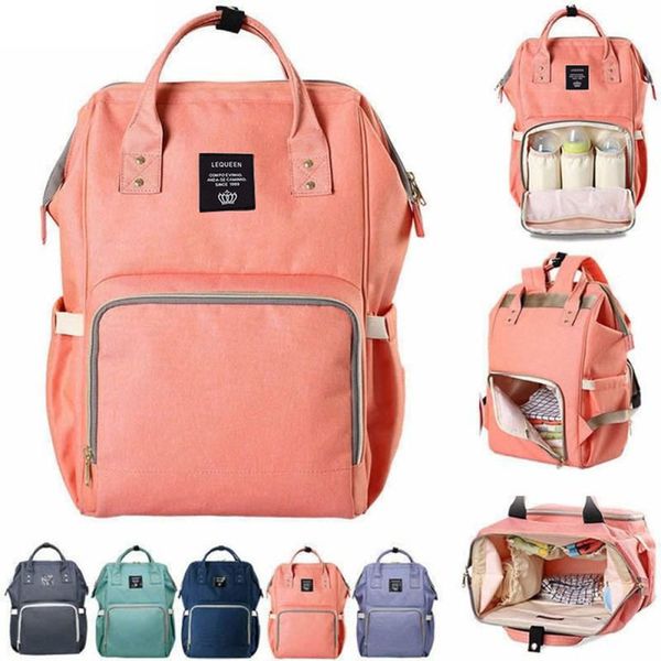 

lequeen fashion mummy maternity nappy bag brand large capacity baby bag travel backpack baby 2019