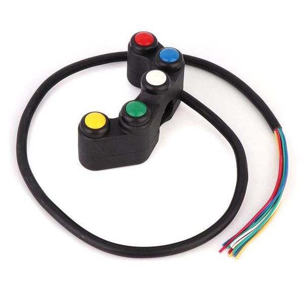 

universal 5 button array motorcycle switches race bikes motocross 22mm handlebar switches assembly handle bar switch
