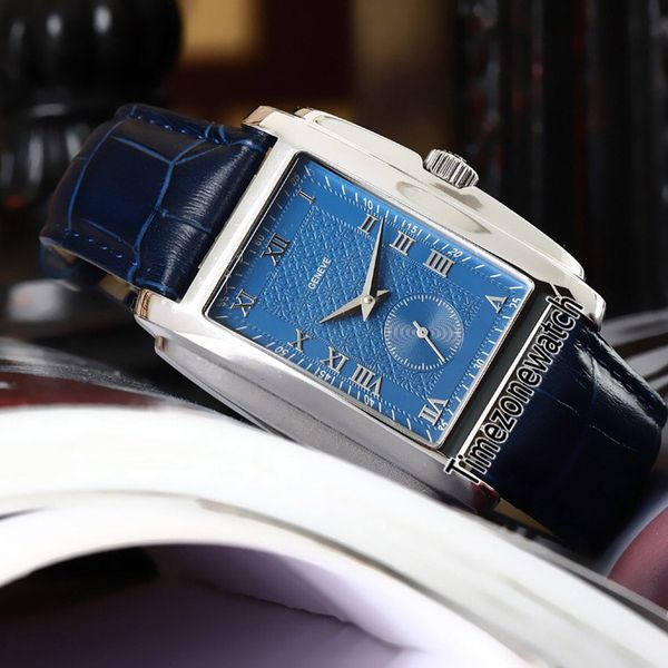 

limited new gondolo 42mm 5124 5124g-011 синий циферблат автоматические мужские часы стальной корпус 316l синий кожаный высококачественные му, Slivery;brown