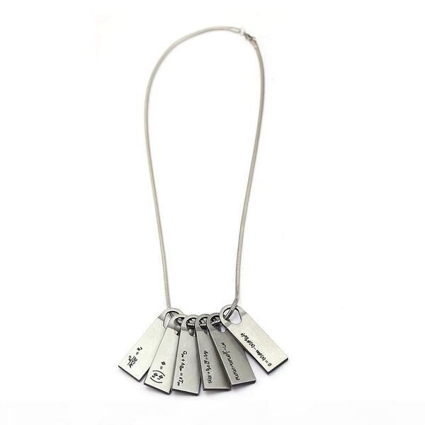 

death stranding necklace sam metal pendant titanium chain men necklaces charm choker gifts game jewelry, Silver