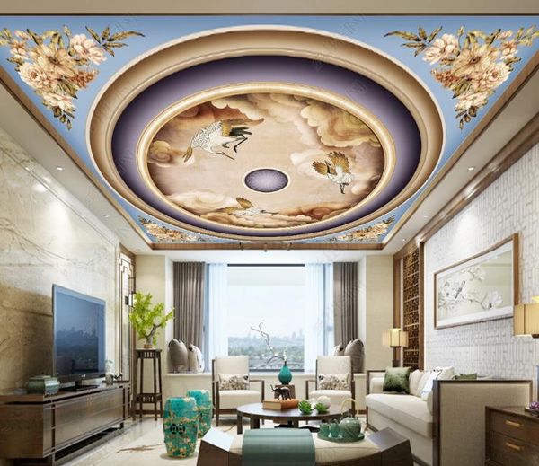 

custom large ceiling mural wallpaper 3d european pastoral style color art landscape p mural ceiling wallpapers